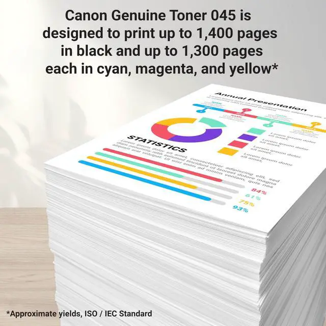 Alt view image 3 of 6 - Genuine 045 Magenta Toner Cartridge Compatible with LBP612Cdw, MF632Cdw, MF634Cdw