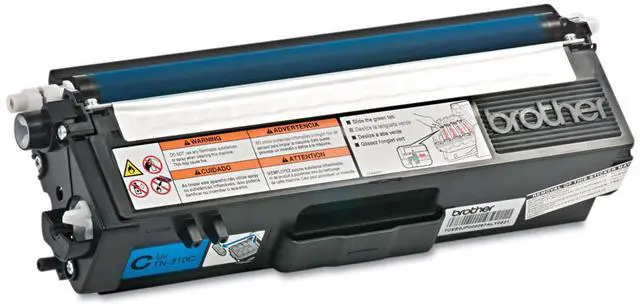 Alt view image 3 of 7 - Genuine Standard Yield Toner Cartridge, TN310C, Replacement Cyan Toner, Page Yield Up to 1,500 Pages, TN310