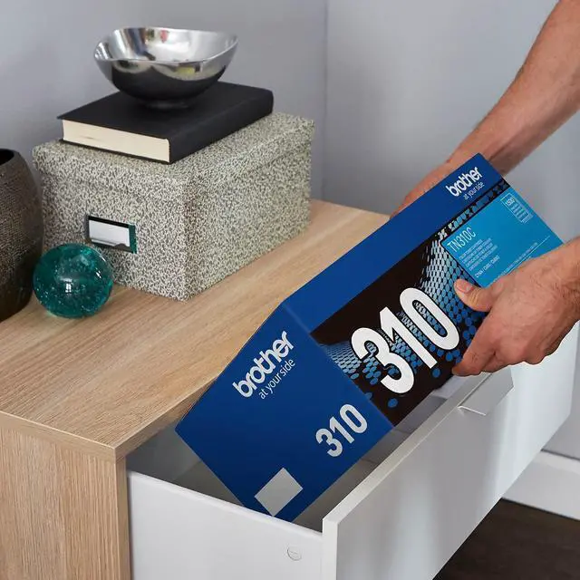 Alt view image 6 of 7 - Genuine Standard Yield Toner Cartridge, TN310C, Replacement Cyan Toner, Page Yield Up to 1,500 Pages, TN310