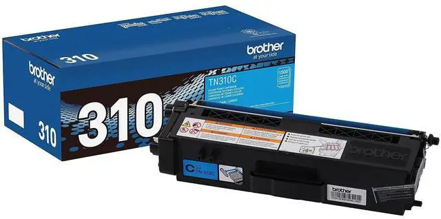 Alt view image 7 of 7 - Genuine Standard Yield Toner Cartridge, TN310C, Replacement Cyan Toner, Page Yield Up to 1,500 Pages, TN310
