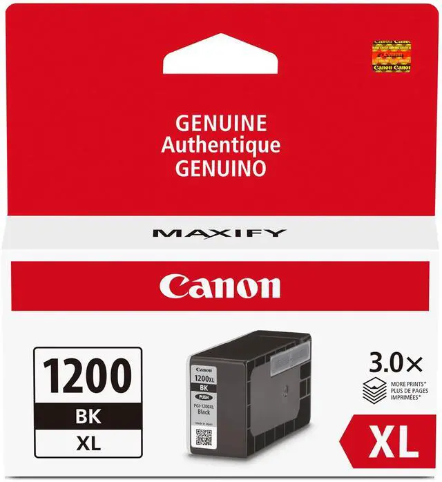 Main image of PGI-1200XL Genuine Pigment Black Ink Tank, Compatible with MB2120, MB2720, B2020, MB2320 (Optional) Printers