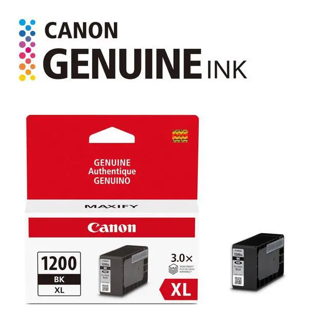 Alt view image 2 of 7 - PGI-1200XL Genuine Pigment Black Ink Tank, Compatible with MB2120, MB2720, B2020, MB2320 (Optional) Printers