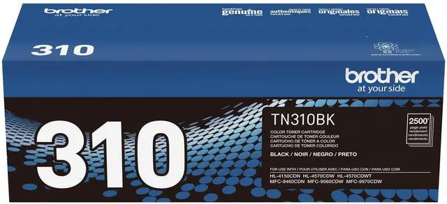 Alt view image 7 of 7 - Genuine Standard Yield Toner Cartridge, TN310BK, Replacement Black Toner, Page Yield Up to 2,500 Pages, TN310
