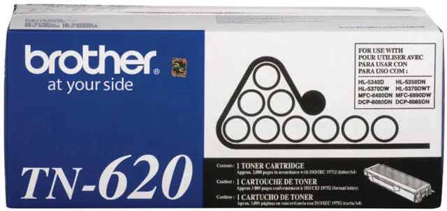 Main image of TN-620 DCP-8080 8085 HL-5340D 5350 5370 MFC-8480 8680 8690 8890 Toner -Cartridge (Black) in Retail Packaging, 1 Size