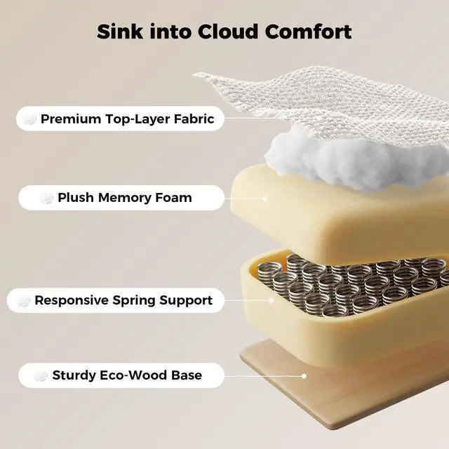 Alt view image 7 of 7 - Big and Tall Office Chair, Flip Armrests for Pets & Cross Legged Sitting | Executive Ergonomic Computer Gaming Chair with Foot Rest, White Rose Velvet Wide Seat Reclining Desk Chair