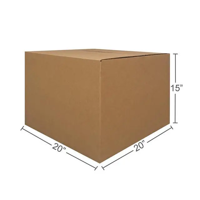 Alt view image 3 of 7 - Large Moving Boxes 20" x 20" x 15" Pack of 12, Corrugated Cardboad Boxes For Packing, Shipping, Packing & Moving | Sturdy Corrugated Cardboard Construction for Moving, Shipping, and Storage