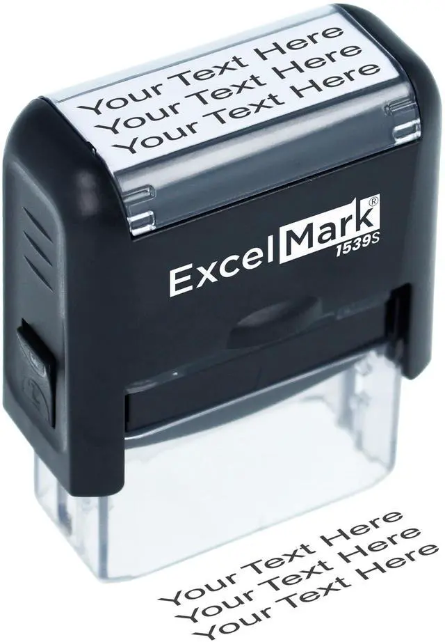 Main image of Custom Rubber Stamp Clean & Easy Stamping Personalized Self-Inking Stamp (Small)