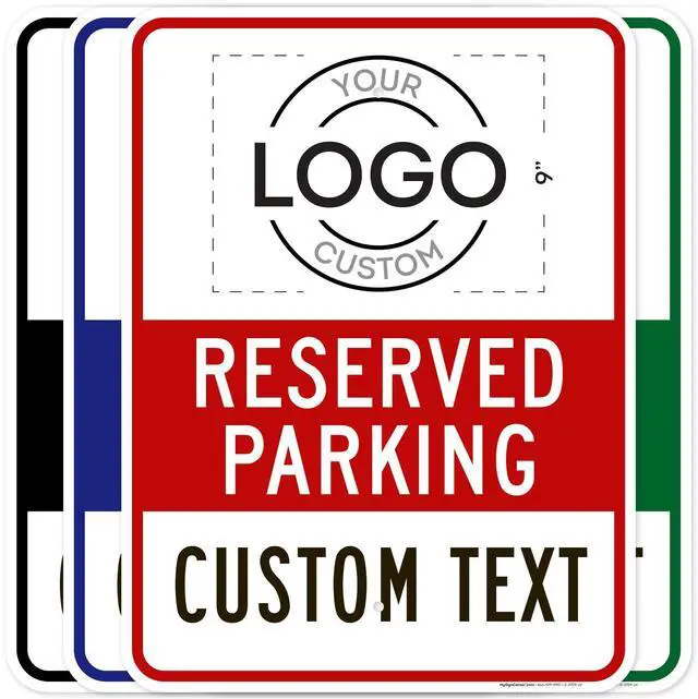 Main image of Custom No Parking Sign, Custom Reserved Parking Signs for Business, 18x24 Inches, Rust Free.063 Aluminum, Fade Resistant, Made in USA by (Post Holes)