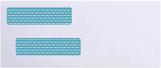 Alt view image 3 of 6 - #8 Double Window Check Envelopes, Gummed Security Envelopes, 500 Ct | Security tint, Fits Business Checks, QuickBooks & Quicken, Gummed seal, 3 5/8 x 8 11/16 in, Not for invoices (30181)