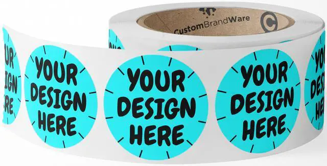 Main image of 50+ Custom Circle Sticker Labels, Gloss/Matte Custom Sticker, Any Text Or Image, Your Logo Design is Printed on Premium Paper (3 inch Circle)