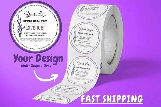 Alt view image 2 of 7 - 50+ Custom Circle Sticker Labels, Gloss/Matte Custom Sticker, Any Text Or Image, Your Logo Design is Printed on Premium Paper (3 inch Circle)