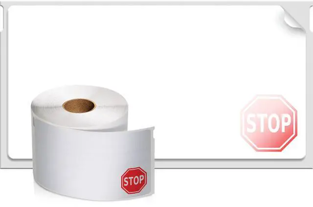 Alt view image 7 of 7 - Authentic LW Name Badge Labels, 12-Hour Expiration Notification Disks, White, 2-1/4" x 4", 1 Roll of 250 - for LabelWriter Label Printers