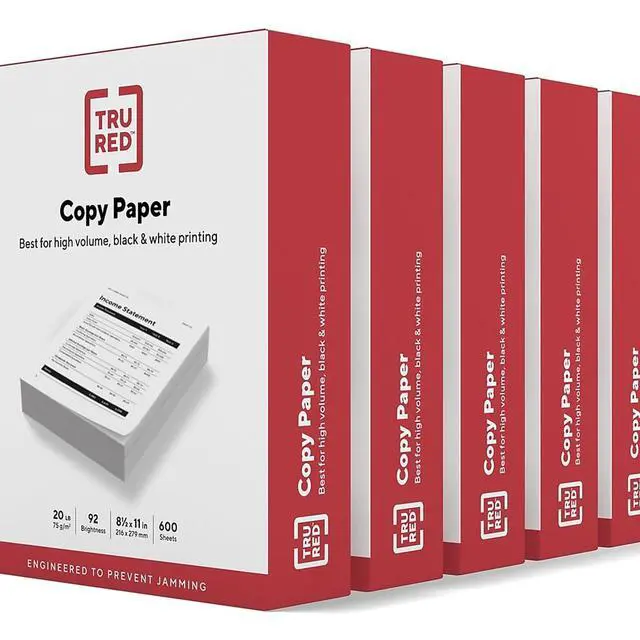 Alt view image 4 of 5 - 8.5-inch x 11-inch Copy Paper, 20 lbs., 92 Brightness, 600 Sheets/Ream, 6 Reams/Carton