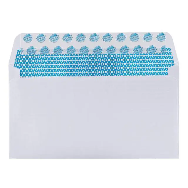 Alt view image 3 of 5 - #6 3/4 Small Envelopes Self Seal Security Envelopes No Window 1800Ct | No Window, EnveGuard, Security Tint, 3-5/8 x 6-1/2 In, 24 lb Paper, White, 1800 Count, Quick-Seal Closure (34300)