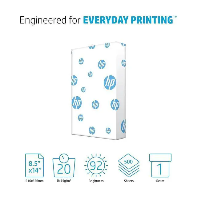 Alt view image 2 of 7 - 8.5 x 14 Paper | Office 20 lb | 1 Ream - 500 Sheets | 92 Bright | Made in USA - FSC Certified | 001422R