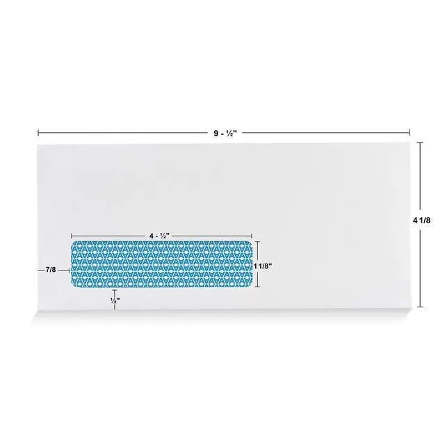 Alt view image 4 of 6 - #10 Custom Envelopes with Logo, Personalized Window Envelopes 1000ct | Single Left Window envelopes, Custom Envelopes with Logo, Personalized Envelopes, Logo/address Customization (7-35210)