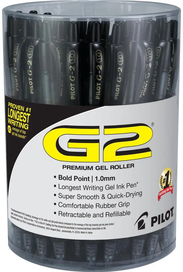 Main image of 84095 G2 Premium Retractable Gel Ink Pen, Refillable, Black Ink, 1.0 mm, 36/Pack
