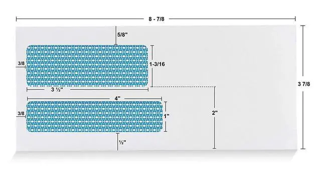 Alt view image 3 of 6 - #9 Double Window Security Envelopes, Self Seal Letter Size, 1000 Ct | for Invoices, Statements & Documents, 24 LB Paper, Quick-Seal Closure, 3-7/8 x 8-7/8 in, White, 1000 Count (30139)