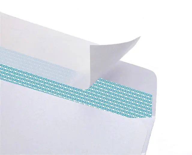 Alt view image 4 of 5 - #10 Personalized Custom Envelopes with Logo, Security Self-Seal 100ct | Security tinted, Self-seal, 4-1/8 x 9-1/2, 24 lb white paper, Return address printing, Full-color logo, Box of 100 (7-34010)