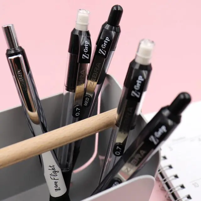 Alt view image 4 of 6 - Z-Grip Retractable Ballpoint Pen, Black Ink, 0.7mm, 30 Bulk-Pack | Smooth Writing, Fine Point Tip, Ideal for Planners, Note-Taking, School and Office Supplies, and Everyday Writing (25130)