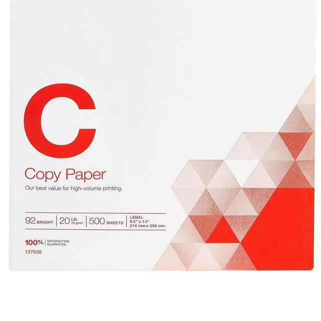 Alt view image 5 of 5 - Copy Paper, 8.5x14 Inch Legal Size, 20 lb., For Office & School | Reliable multipurpose paper sized for printers, copiers, and everyday documents