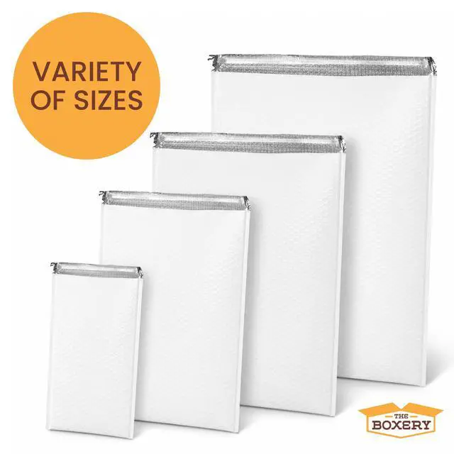 Alt view image 5 of 7 - 12.5x19" #6 Poly Bubble Mailers 50 Pack, Padded Envelopes, Self Seal, Waterproof Shipping Bags for Shipping & Packaging