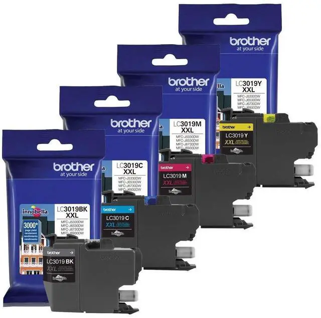Main image of Genuine LC3019 (LC-3019) (BK/C/M/Y) High Yield Color Ink 4-Pack (Includes 1 Each LC3019BK, LC3019C, LC3019M, LC3019Y)