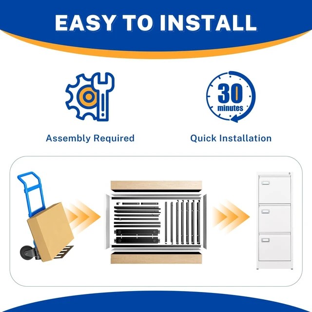 Alt view image 5 of 7 - 3 Drawer File Cabinet with Lock Metal Vertical File Storage Cabinet Office Home Steel Vertical File Cabinet for A4 Legal/Letter Size Narrow File Cabinet Locked,Assembly Required