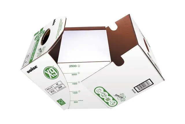Alt view image 3 of 7 - Boise X-9 Multi-Use Copy Paper, 8.5" x 11" Letter, SPLOX (Easy Carry Box), 92 Brightness, 20 lb, Reamless (2500 Sheets)