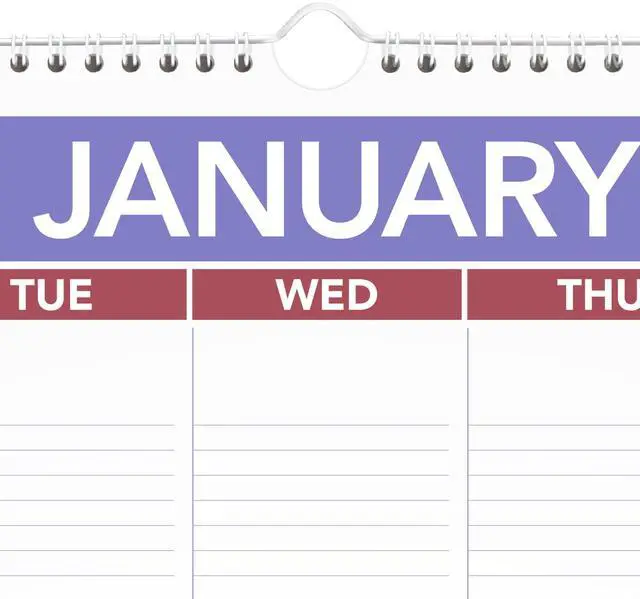 Alt view image 4 of 5 - 2027 Wall Calendar, Monthly, 508 x 762 Mm Planner, Ruled Daily Blocks, PM42827
