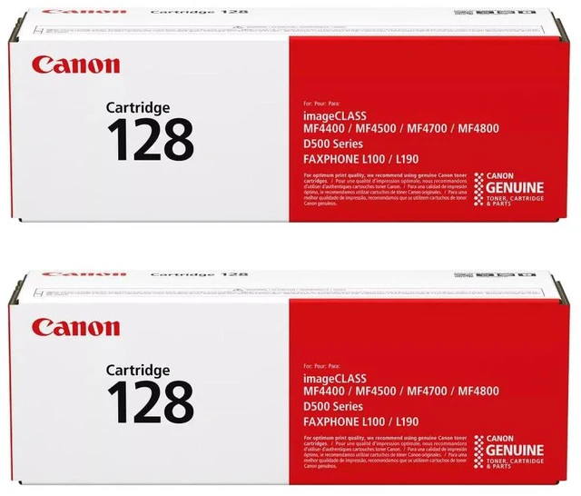 Main image of CRG-128 Black Toner Cartridge, 3500B001AA, 2-Pack