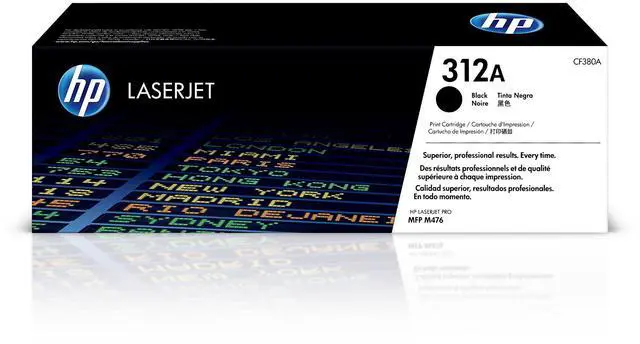 Main image of 312A Black Toner Cartridge | Works Color LaserJet Pro MFP M476 Series | CF380A