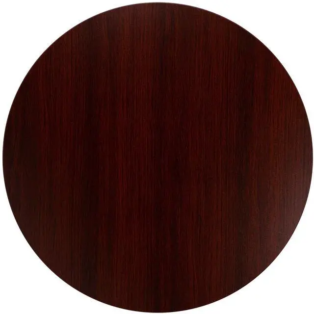 Alt view image 5 of 7 - Mahogany 36" Round Conference Table | Multi-Purpose, Meeting Table, Office Furniture