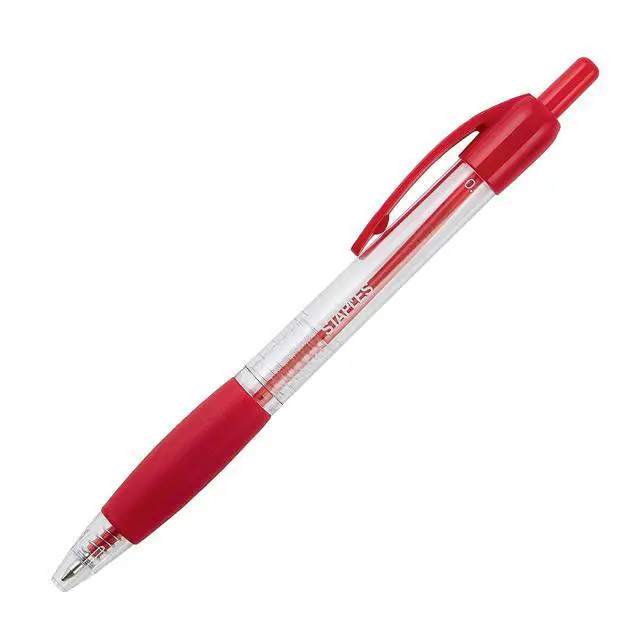 Alt view image 4 of 5 - Retractable Ballpoint Pens, Medium 1.0mm, Red Ink, 36-Pk | Bulk writing pens for offices, classrooms, and administrative use