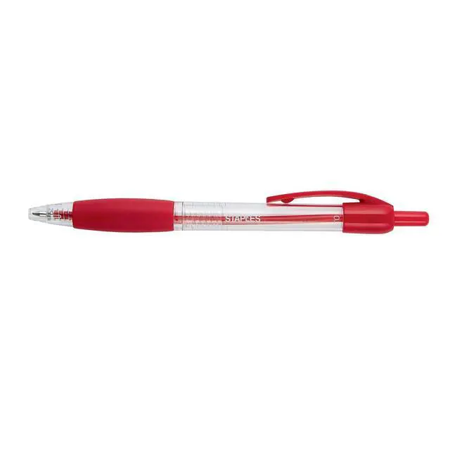 Alt view image 5 of 5 - Retractable Ballpoint Pens, Medium 1.0mm, Red Ink, 36-Pk | Bulk writing pens for offices, classrooms, and administrative use