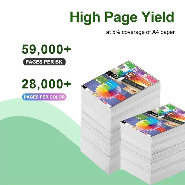 Alt view image 2 of 7 - C8130 C8135 C8145 High Yield Color Toner Cartridge | Replacement 006R01746 006R01747 006R01748 006R01749 Compatible with C8155 C8170 Printer Black Cyan Magenta Yellow