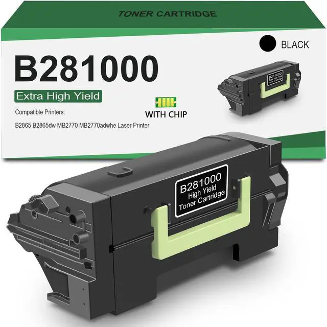 Main image of B2865 B281000 Black Toner Cartridge Compatible with Lexmark B281000 Toner | High Yield Replacement for Lexmark B281000 Toner Cartridge Work for B2865 B2865dw MB2770 MB2770adwhe Printer