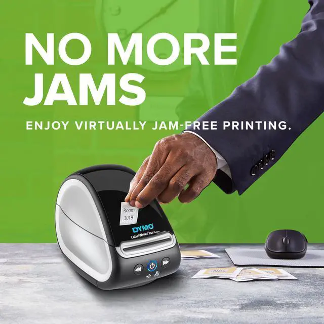 Alt view image 3 of 6 - LabelWriter 550 Turbo Label Printer Bundle Label Maker with Direct Thermal Printing Automatic Includes Address Labels Multipurpose Labels Durable Multipurpose