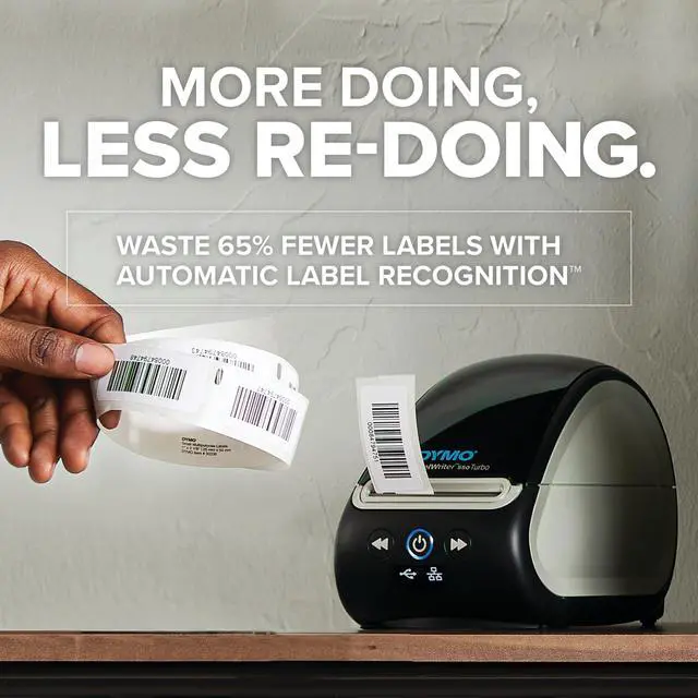 Alt view image 4 of 6 - LabelWriter 550 Turbo Label Printer Bundle Label Maker with Direct Thermal Printing Automatic Includes Address Labels Multipurpose Labels Durable Multipurpose