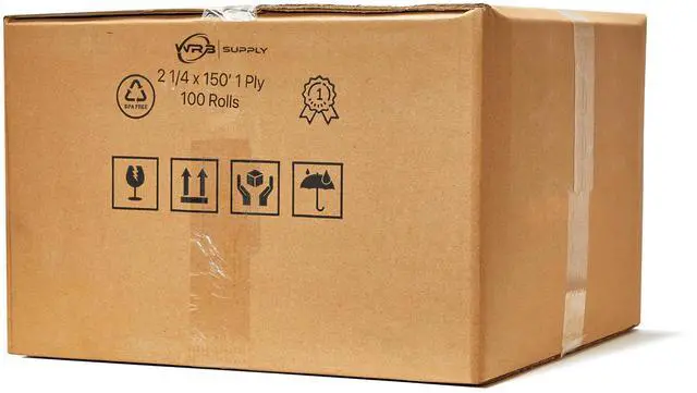 Alt view image 6 of 6 - Paper Rolls One-Ply Adding Machine/Calculator 2-1/4" x 150 ft White 100/Ctn