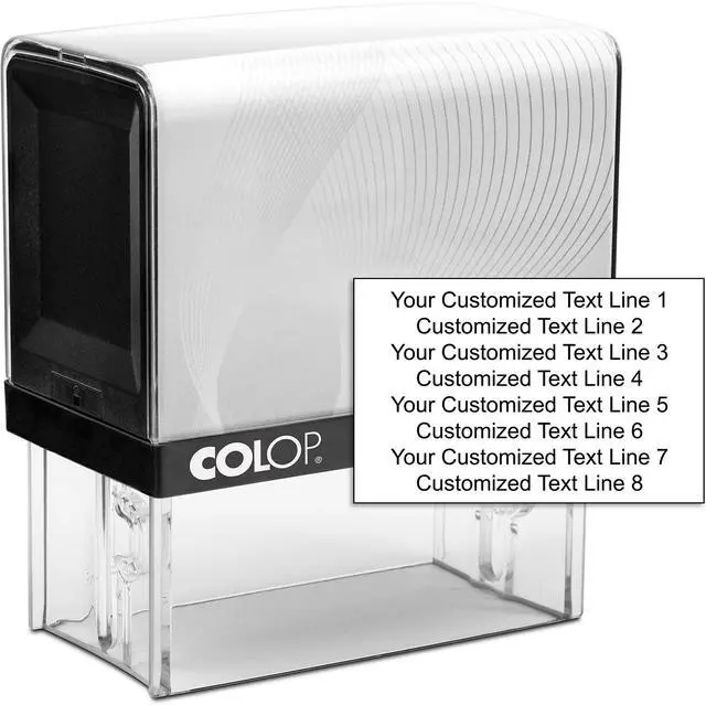 Main image of COLOP XXL Size Self Inking Custom Signature Stamp - Choose from Many Fonts & 15 Ink Colors