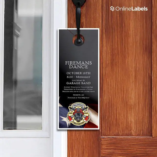 Alt view image 7 of 7 - OnlineLabels 8.5" x 3.66" Printable Door Hangers - Cardstock - 1,000 Sheets | No Adhesive Backing, Blank Rectangle 3-up Door Hangers w/ Perforated Punch-Out Hole, Inkjet and Laser Compatible
