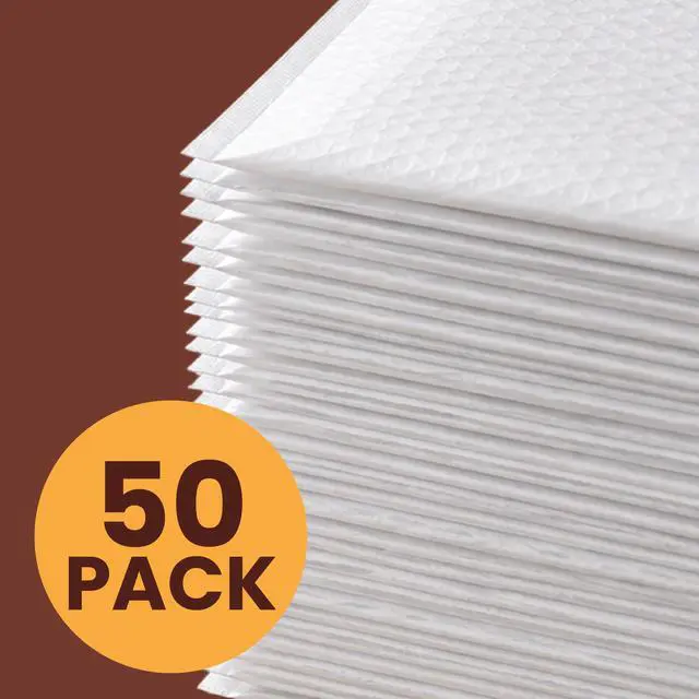 Alt view image 4 of 6 - 14.25x20" #7 Poly Bubble Mailers 50 Pack, Padded Envelopes, Self Seal, Waterproof Shipping Bags for Shipping & Packaging