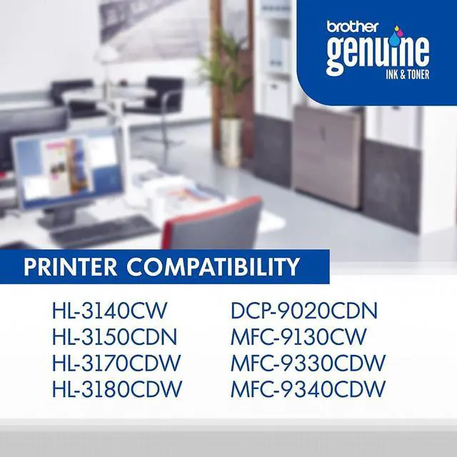 Alt view image 3 of 5 - Genuine TN221BK, TN221C, TN221M, TN221Y 4-Color Toner Cartridge Set, Black Cyan Magenta & Yellow, TN221