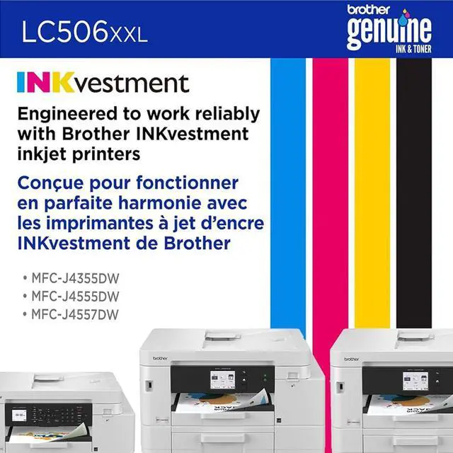 Alt view image 6 of 7 - Genuine LC506XXLBKS Black Super High-Yield Ink Cartridge, Up to 5,000 Pages Bundle with Deco Essentials Printer eBook for MFC-J4555DW, MFC-J4355DW, MFC-J6960DW, MFC-J6975DW