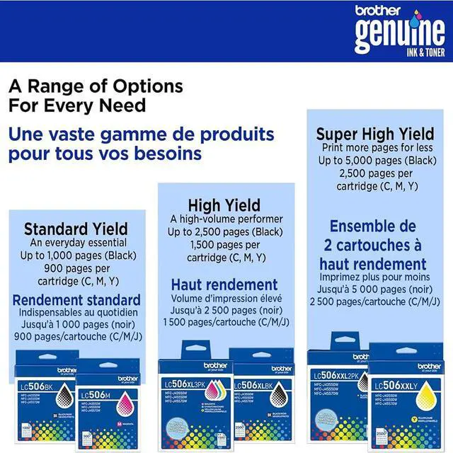 Alt view image 7 of 7 - Genuine LC506XXLBKS Black Super High-Yield Ink Cartridge, Up to 5,000 Pages Bundle with Deco Essentials Printer eBook for MFC-J4555DW, MFC-J4355DW, MFC-J6960DW, MFC-J6975DW