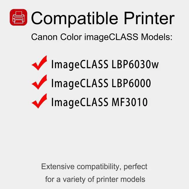 Alt view image 2 of 5 - 3 Pack 125 3484B001AA Black Toner Cartridge: Compatible CRG 125 3484B001AA Replacement for Canon ImageCLASS LBP6030w ImageCLASS LBP6000 ImageCLASS MF3010 Printer