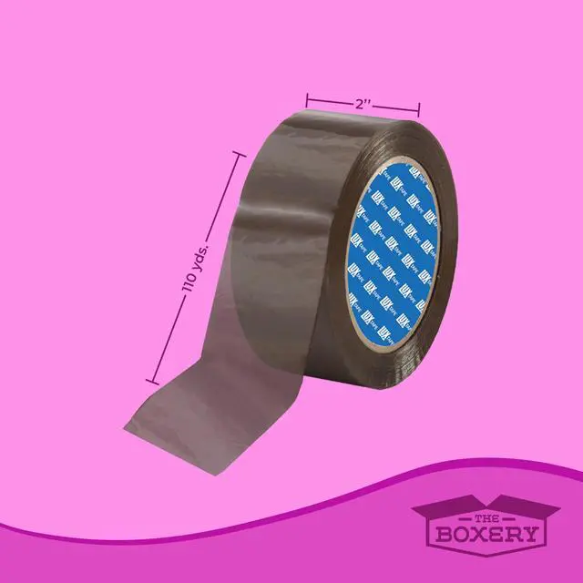 Alt view image 3 of 6 - 2" x 110 Yards Tan Packing Tape 36 Roll Carton Warehouse Grade Adhesive for Shipping, Moving & Packaging Standard Strength 1.85 Mil Box Sealing Tape