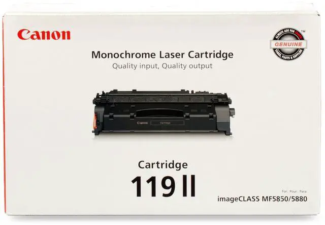 Main image of Genuine 119 II Black Toner Cartridge Compatible with LBP250 Series, MF410 Series, MF5800 Series, MF5900 Series, MF6100 Series, LBP6300dn, LBP6600 Series