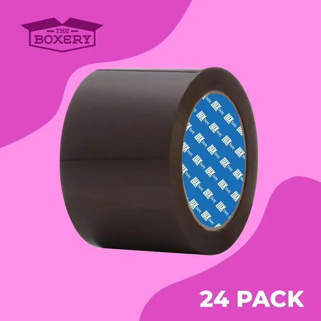 Alt view image 4 of 7 - 3" x 110 Yards Tan Packing Tape 24 Roll Carton Warehouse Grade Adhesive for Shipping, Moving & Packaging Standard Strength 1.85 Mil Box Sealing Tape